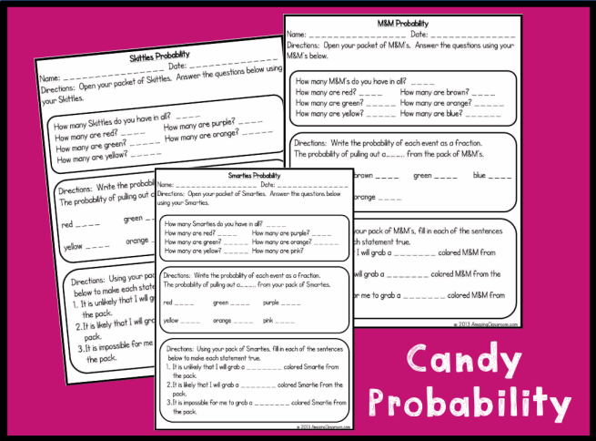 Candy Probability Activities