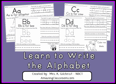 Learn to Write the Alphabet Lesson