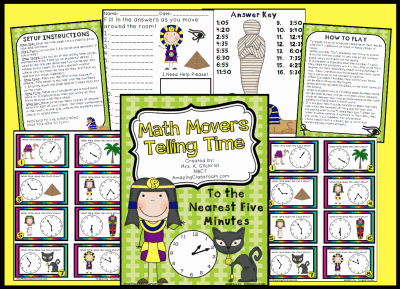 Math Movers Telling Time Game