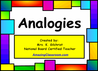Analogies Practice Lesson