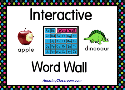 Interactive Word Wall Activity