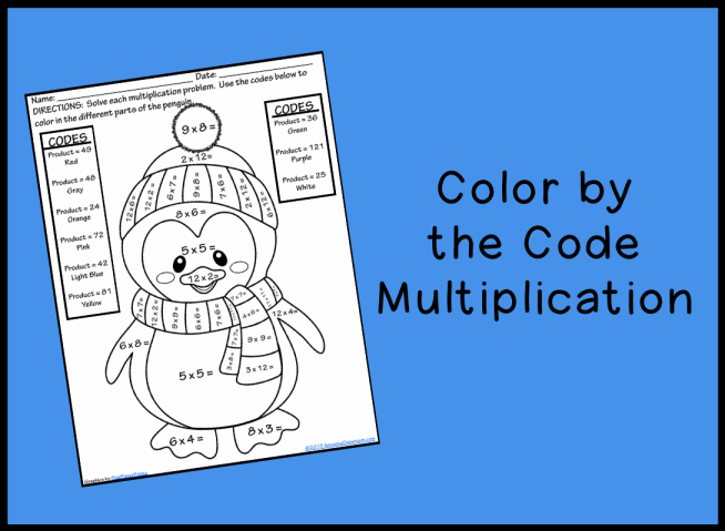 Color by the Code Multiplication