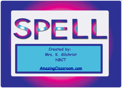 Spelling Pages with Letter Sets