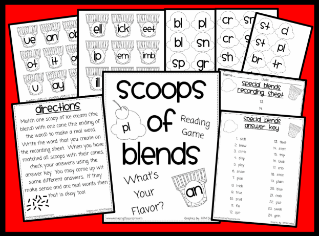 Scoops of Blends Phonics Game