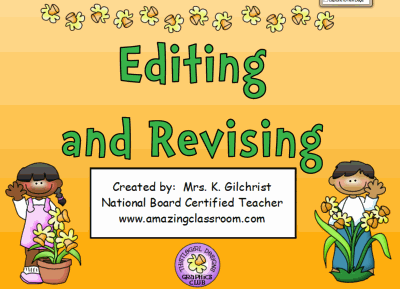 Editing & Revising Practice Lesson
