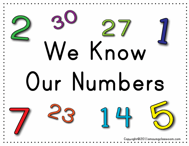 We Know Our Numbers