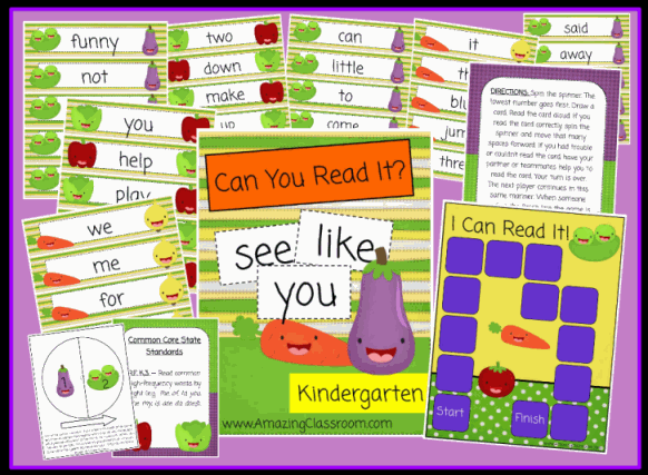 Can You Read It? Kindergarten Game