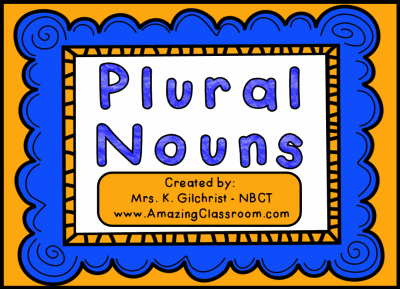 PLURAL OF NOUNS - EXERCISES