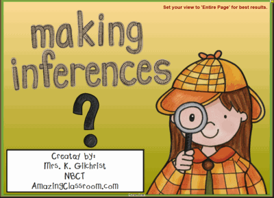 Make Inferences & Draw Conclusions