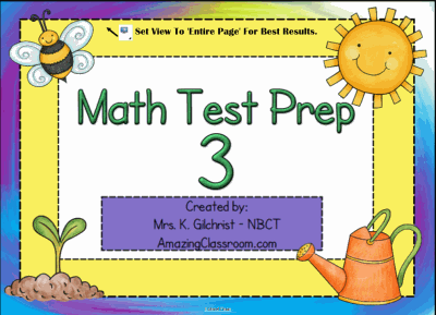Math Test Prep 3 Smart Notebook