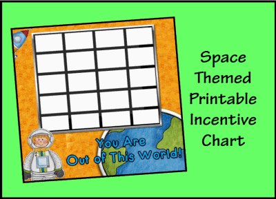 Space Themed Incentive Chart