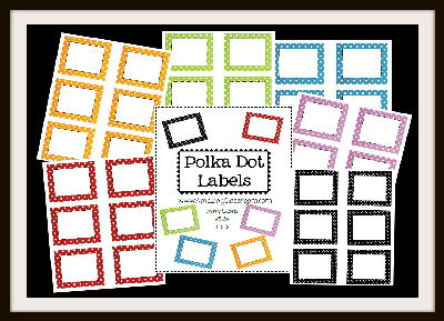 Polka Dot Classroom Labels