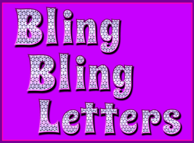 Bling Bling Letters Resource Pack