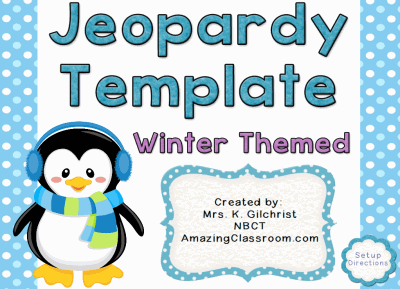 Jeopardy Template Winter Themed