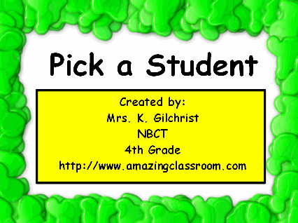 Whom Do I Choose? - Nose Student Picker